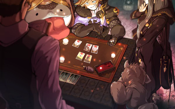 Melanie (Voice Of Cards) Mar (Voice Of Cards) Ash (Voice Of Cards) video game Voice of Cards: The Isle Dragon Roars HD Desktop Wallpaper | Background Image