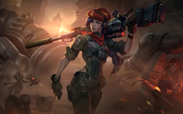Caitlyn (League Of Legends) video game League Of Legends HD Desktop Wallpaper | Background Image