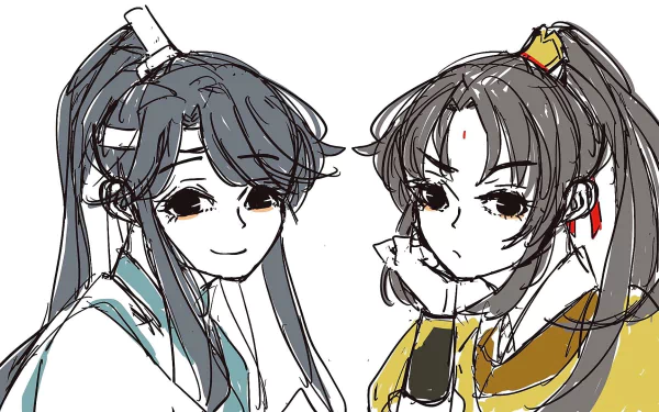 Jin Ling Lan Sizhui Anime Mo Dao Zu Shi HD Desktop Wallpaper | Background Image