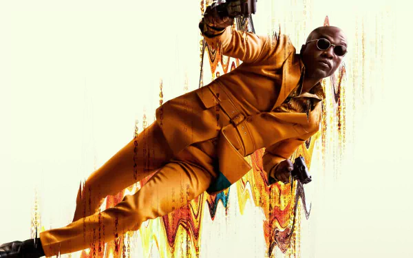 Morpheus (The Matrix) Yahya Abdul-Mateen II movie The Matrix Resurrections HD Desktop Wallpaper | Background Image