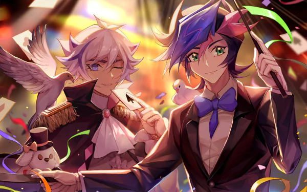 Ryoken Kogami Yusaku Fujiki Anime Yu-Gi-Oh! VRAINS HD Desktop Wallpaper | Background Image