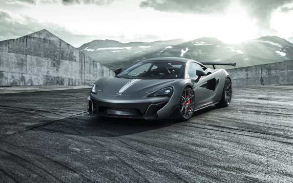 silver car supercar vehicle McLaren 570S HD Desktop Wallpaper | Background Image