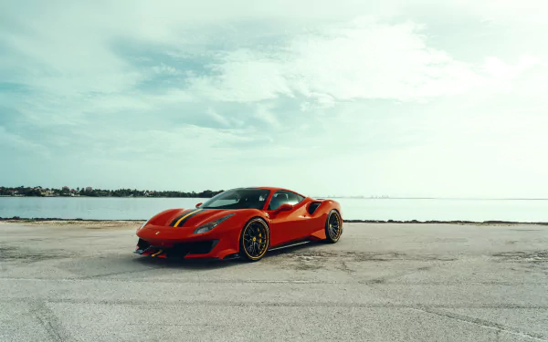 supercar vehicle Ferrari 488 Pista HD Desktop Wallpaper | Background Image