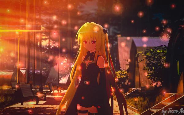 Golden Darkness Anime To Love-Ru: Darkness HD Desktop Wallpaper | Background Image