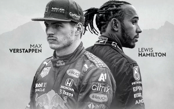 Lewis Hamilton Max Verstappen F1 Sports HD Desktop Wallpaper | Background Image