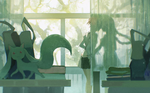 Kyuubey (Puella Magi Madoka Magica) Madoka Kaname Homura Akemi Anime Puella Magi Madoka Magica HD Desktop Wallpaper | Background Image