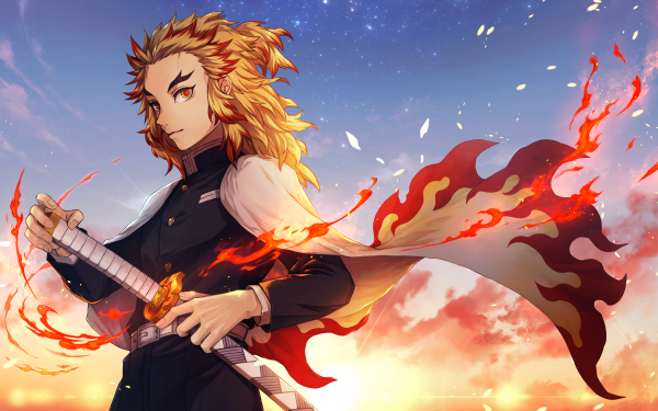 Anime Demon Slayer: Kimetsu no Yaiba Demon Slayer Kyojuro Rengoku HD Wallpaper | Background Image