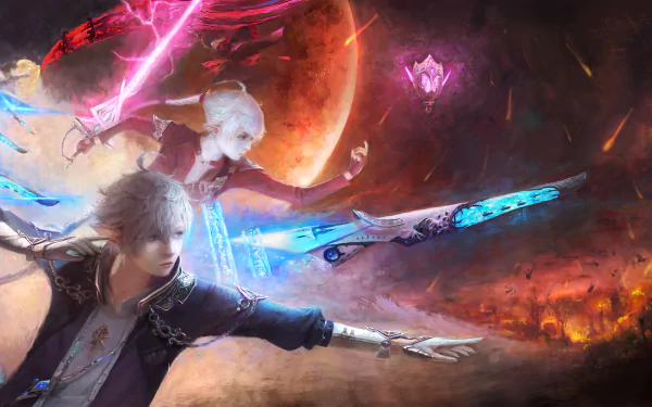 Alphinaud Leveilleur Alisaie Leveilleur video game Final Fantasy XIV HD Desktop Wallpaper | Background Image
