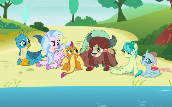 TV Show My Little Pony: Friendship is Magic My Little Pony Yona Smolder Sandbar Ocellus Silverstream Gallus HD Wallpaper | Background Image