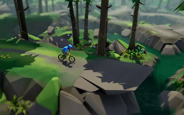 video game Lonely Mountains: Downhill HD Desktop Wallpaper | Background Image