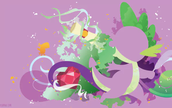 minimalist Spike (My Little Pony) TV Show My Little Pony: Friendship Is Magic HD Desktop Wallpaper | Background Image