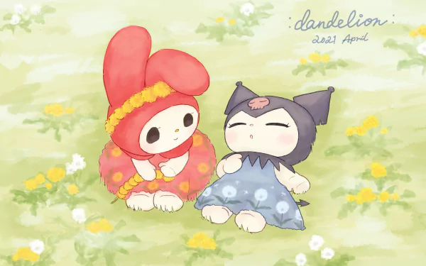 My Melody (Onegai My Melody) Kuromi (Onegai My Melody) Anime Onegai My Melody HD Desktop Wallpaper | Background Image