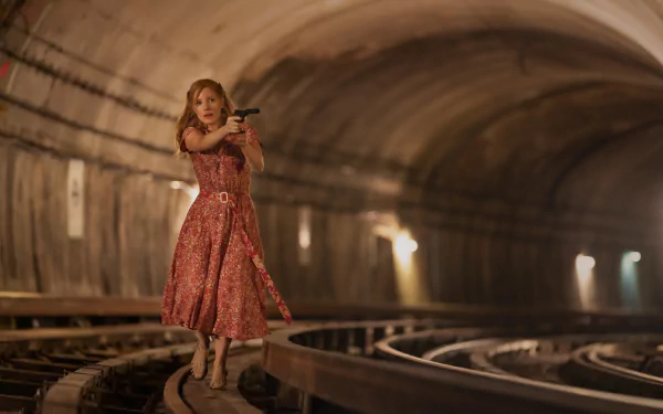 Jessica Chastain movie The 355 HD Desktop Wallpaper | Background Image