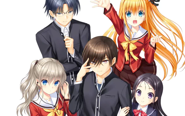 Joujirou Takajou Yusa Nishimori Ayumi Otosaka Yū Otosaka Nao Tomori Anime Charlotte HD Desktop Wallpaper | Background Image