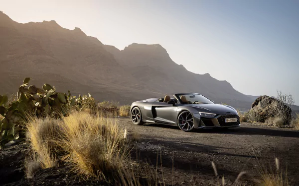cabriolet vehicle Audi R8 V10 HD Desktop Wallpaper | Background Image