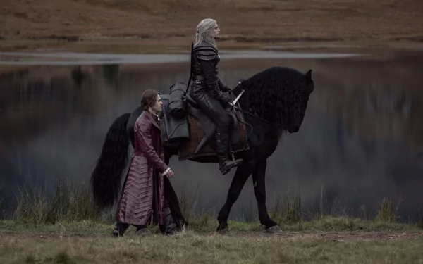 Jaskier (The Witcher) Geralt of Rivia Henry Cavill Joey Batey TV Show The Witcher HD Desktop Wallpaper | Background Image