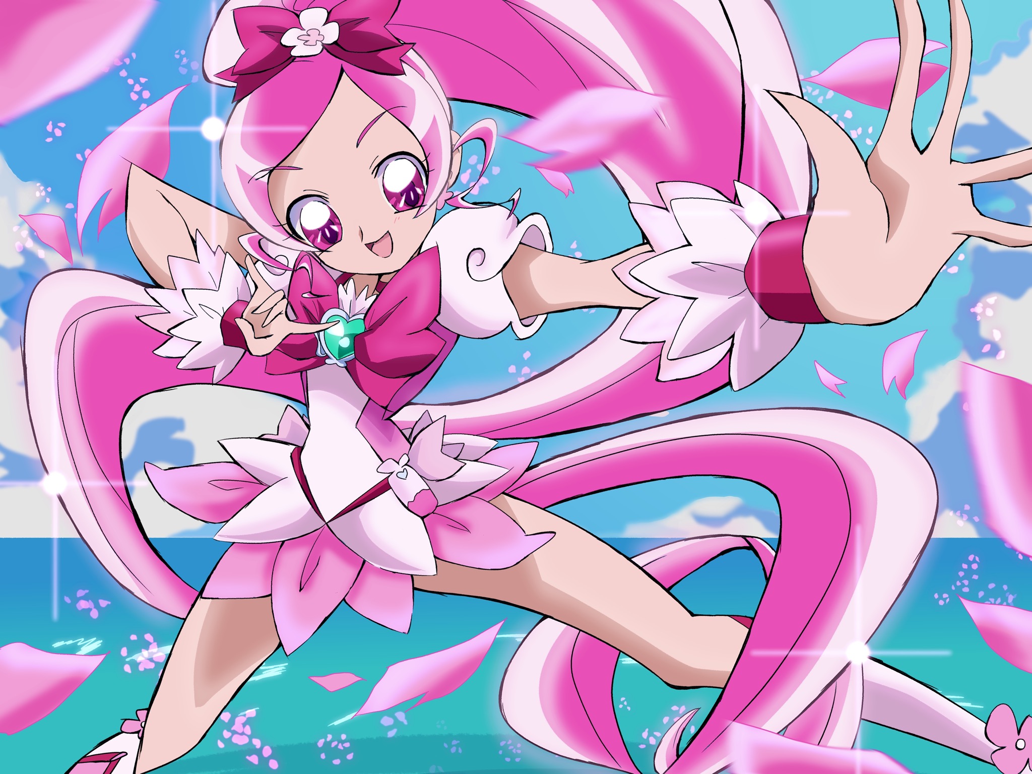 Anime Heartcatch Precure! HD Wallpaper | Background Image