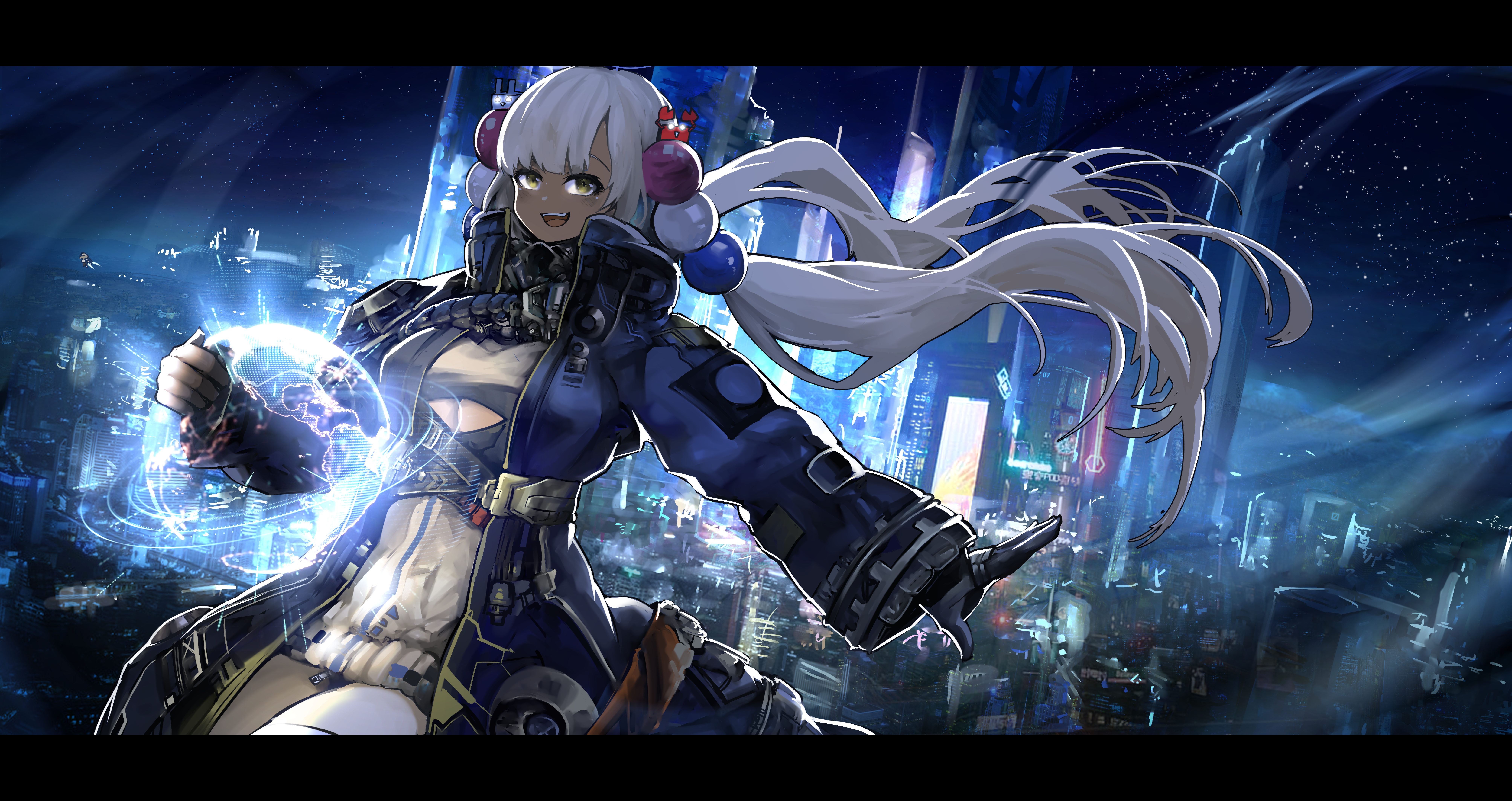 Download Cyberpunk Tsukumo Sana Hololive Anime Virtual Youtuber 4k Ultra HD  Wallpaper by vyragami