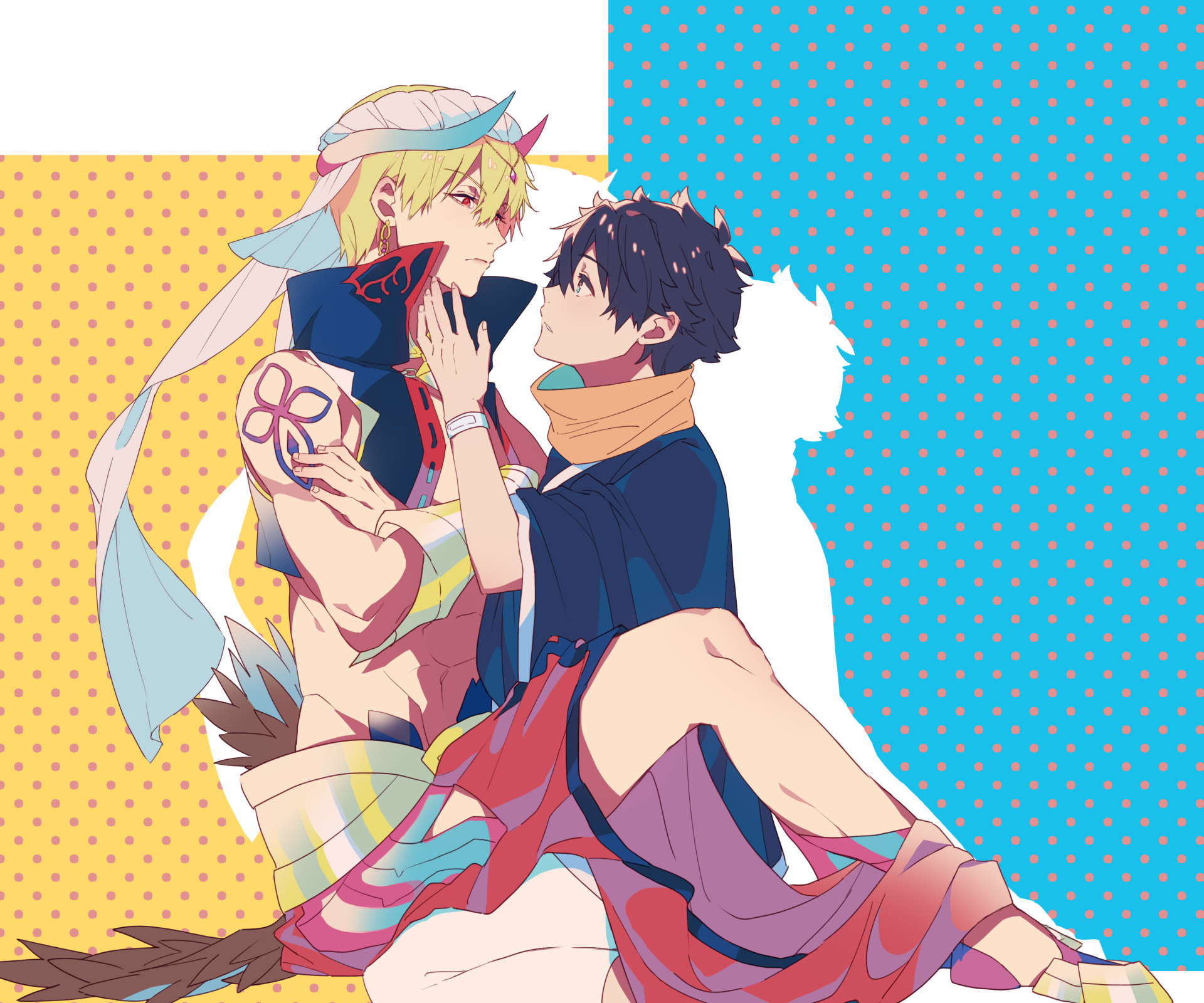 Download Caster (Fate/Grand Order) Gilgamesh (Fate Series) Ritsuka Fujimaru Anime Fate/Grand Order HD Wallpaper