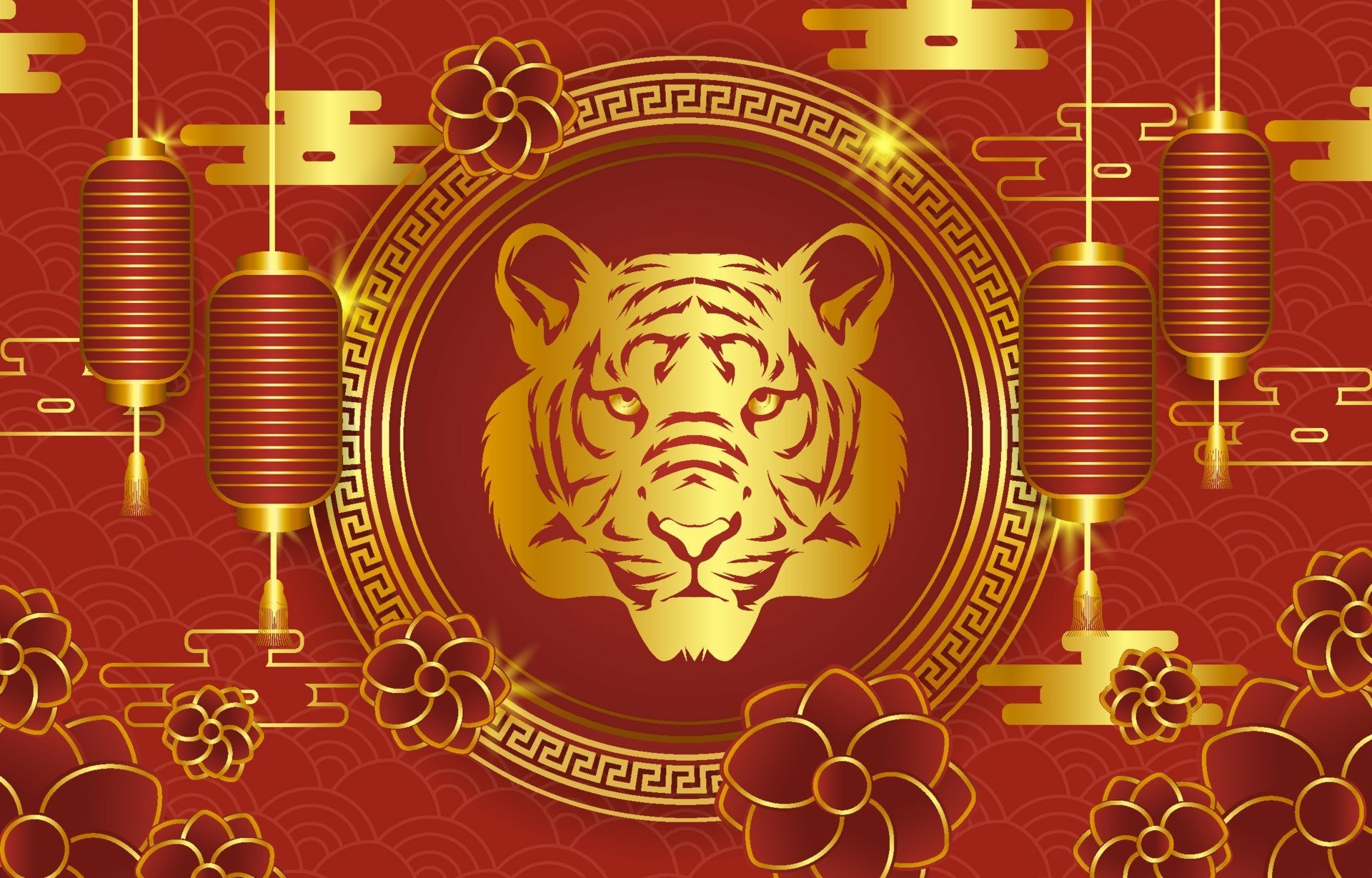 Download Year Of The Tiger Holiday Chinese New Year HD Wallpaper