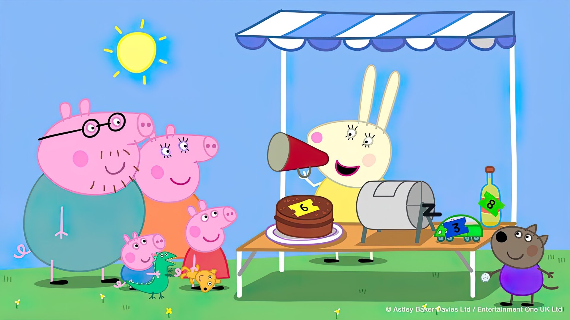 Peppa Pig Family HD Desktop Wallpaper