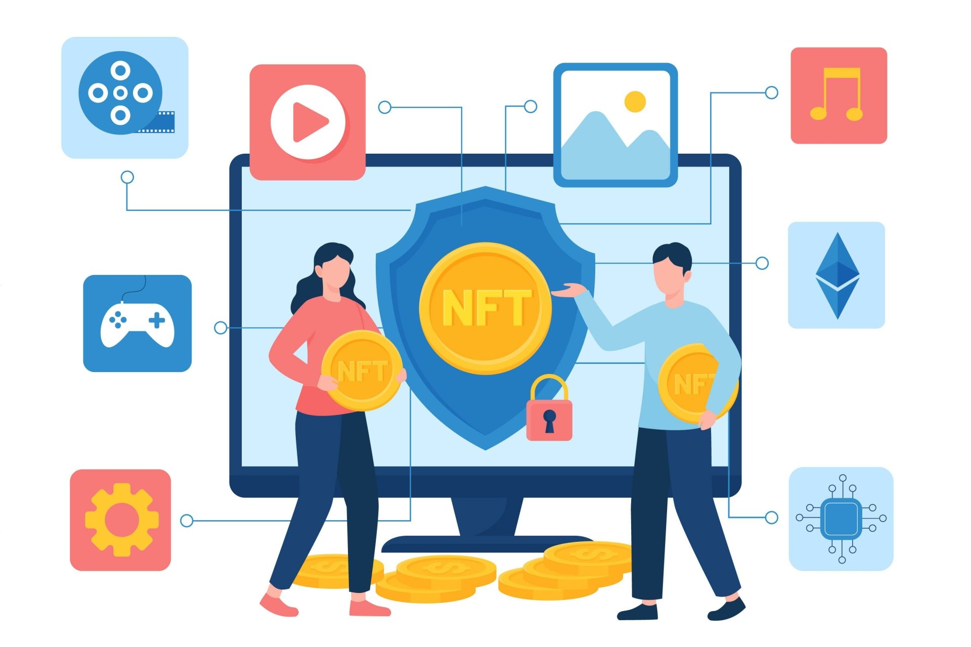 Download Technology NFT HD Wallpaper