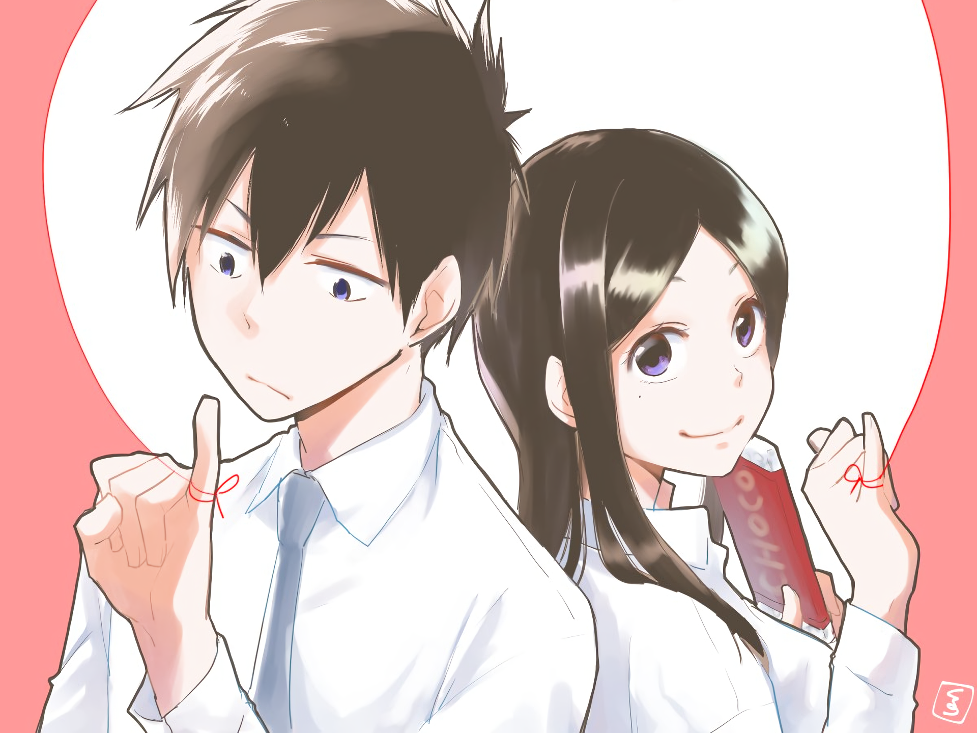 Download Touko Sakurai Souta Kazama Anime My Senpai Is Annoying HD Wallpaper