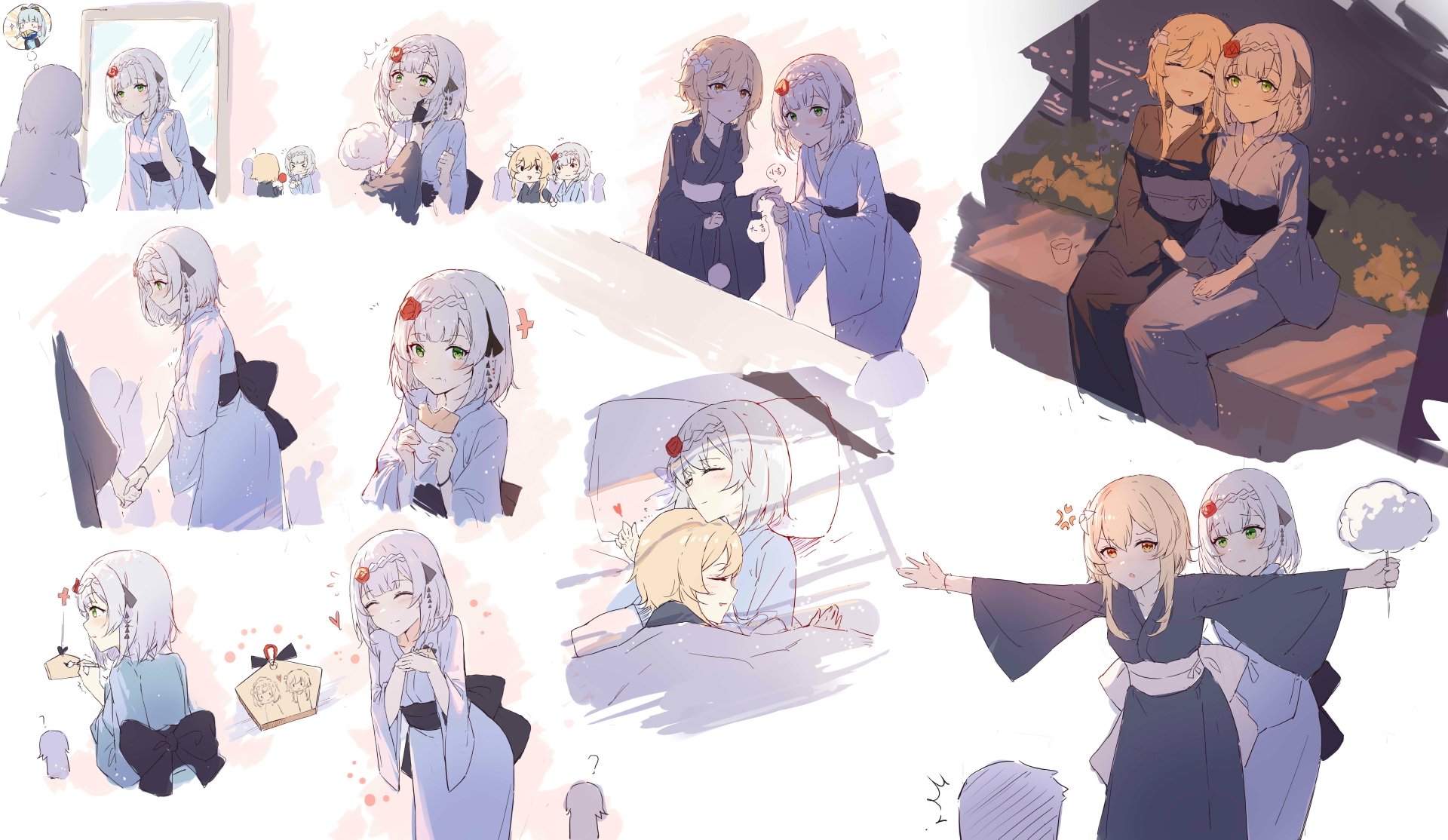 Download Lumine (Genshin Impact) Noelle (Genshin Impact) Video Game Genshin Impact 8k Ultra HD Wallpaper by 鸦居