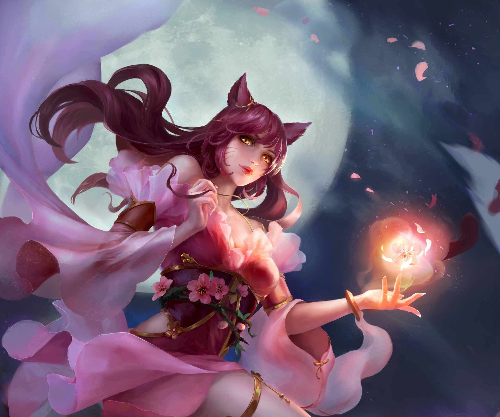 Download Ahri (League Of Legends) Video Game League Of Legends HD Wallpaper, image size:1920x1600