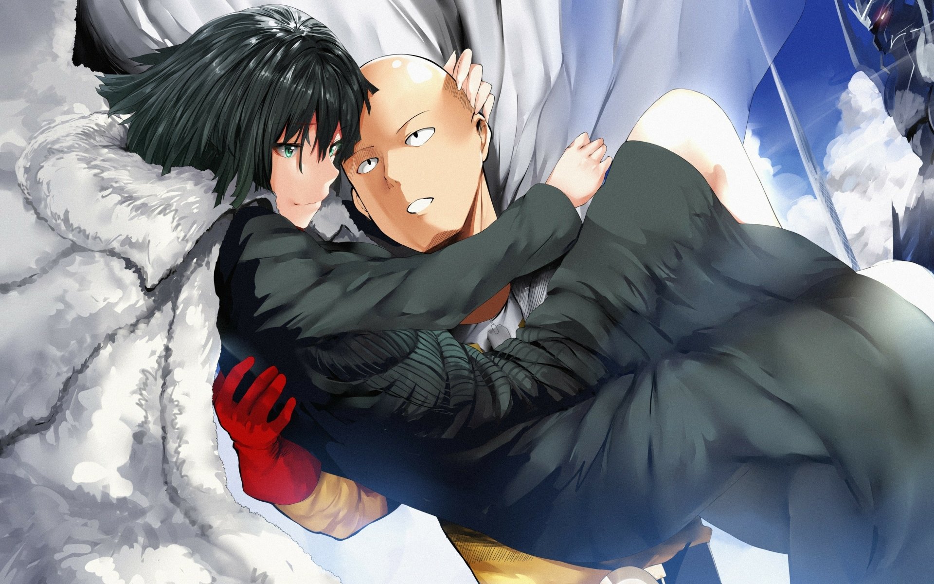 Download Saitama (One-Punch Man) Fubuki (One-Punch Man) Anime One-Punch Man HD Wallpaper