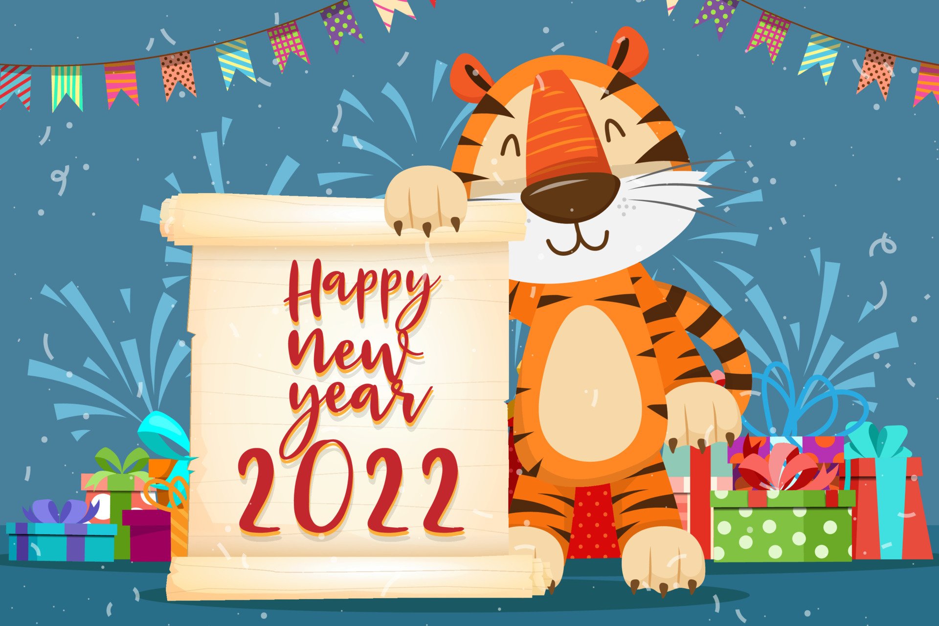 Download Happy New Year Year Of The Tiger Holiday Chinese New Year HD Wallpaper