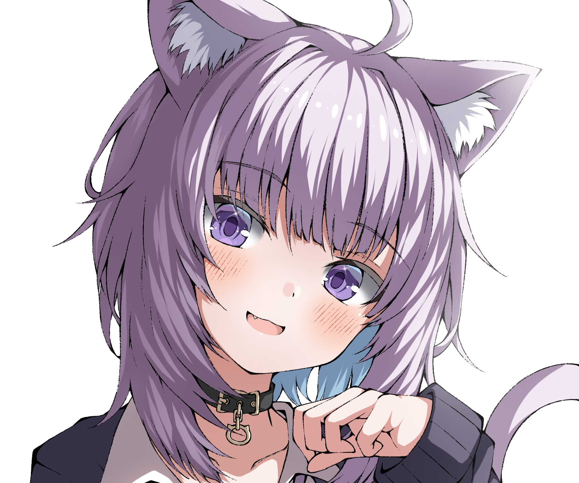 Download Hololive Nekomata Okayu Anime Virtual Youtuber HD Wallpaper