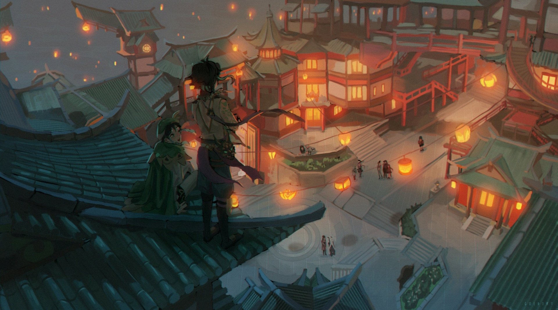 Download Xiao (Genshin Impact) Venti (Genshin Impact) Video Game Genshin Impact HD Wallpaper by goldory