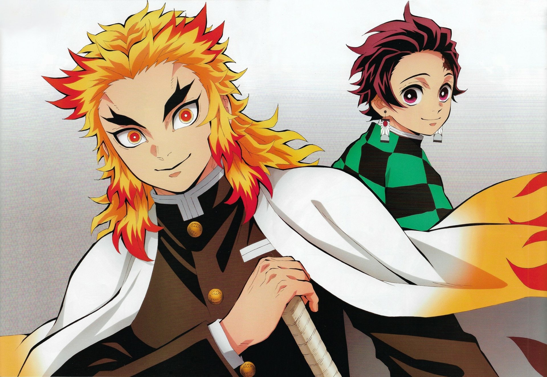 Download Tanjiro Kamado Kyojuro Rengoku Anime Demon Slayer: Kimetsu No ...