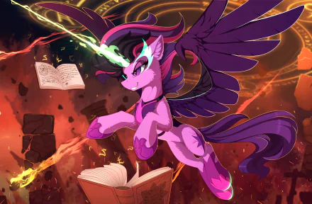Midnight Sparkle Sci-Twi (My Little Pony) TV Show My Little Pony: Friendship Is Magic HD Desktop Wallpaper | Background Image