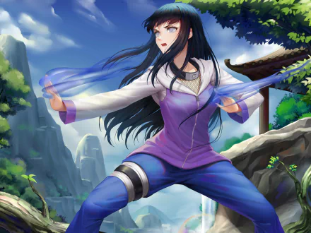 Hinata Hyuga Anime Naruto Byakugan (Naruto) HD Desktop Wallpaper | Background Image