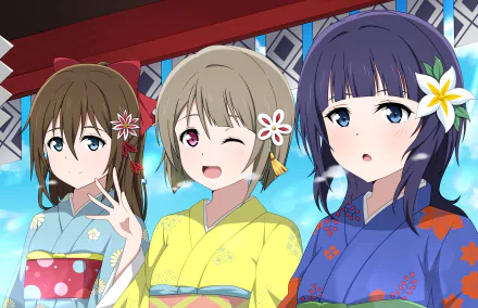Shizuku Osaka Kasumi Nakasu Karin Asaka Anime Love Live! Nijigasaki High School Idol Club HD Desktop Wallpaper | Background Image