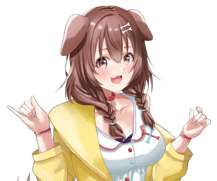 hololive Inugami Korone Anime Virtual Youtuber HD Desktop Wallpaper | Background Image