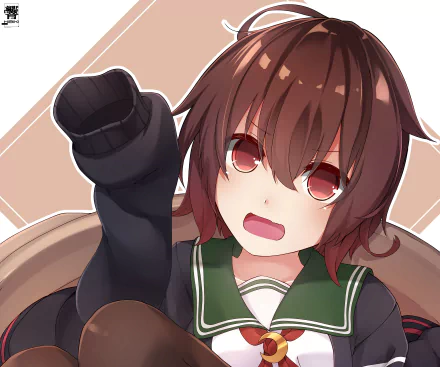 Mutsuki (Kancolle) Anime Kantai Collection HD Desktop Wallpaper | Background Image