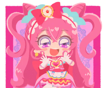 Nagomi Yui Cure Precious Anime Delicious Party Precure HD Desktop Wallpaper | Background Image