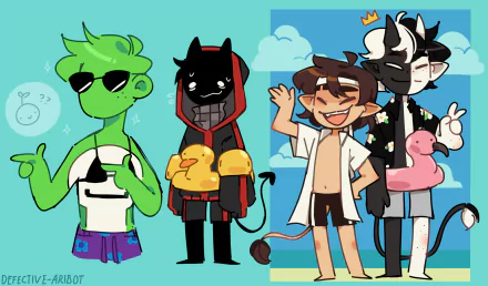 Sapnap (Youtuber) Ranboo (Youtuber) Enderman Dream (Minecraft) video game Dream SMP HD Desktop Wallpaper | Background Image