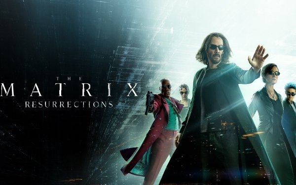 Movie The Matrix Resurrections Carrie-Anne Moss Keanu Reeves Morpheus Neo Trinity Yahya Abdul-Mateen II HD Wallpaper | Background Image