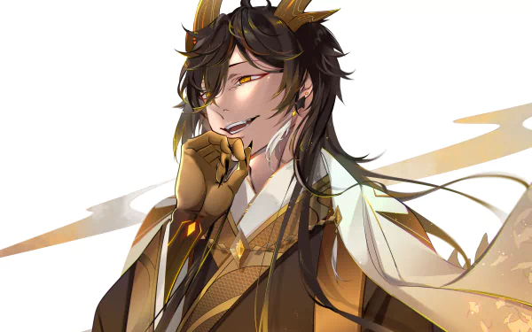 Zhongli (Genshin Impact) Rex Lapis video game Genshin Impact HD Desktop Wallpaper | Background Image