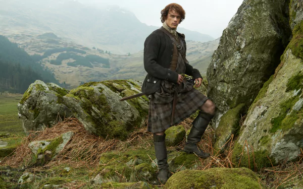 Jamie Fraser Sam Heughan TV Show Outlander HD Desktop Wallpaper | Background Image