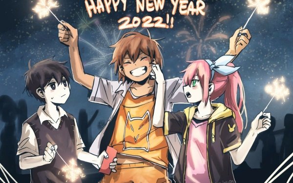 Video Game OMORI Kel Sunny Aubrey New Year 2022 HD Wallpaper | Background Image