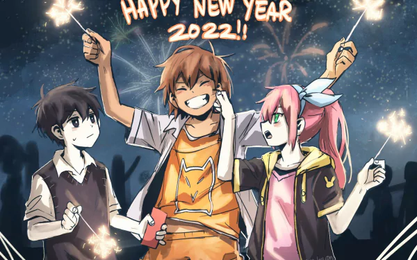 New Year 2022 Aubrey (Omori) Sunny (Omori) Kel (Omori) video game OMORI HD Desktop Wallpaper | Background Image