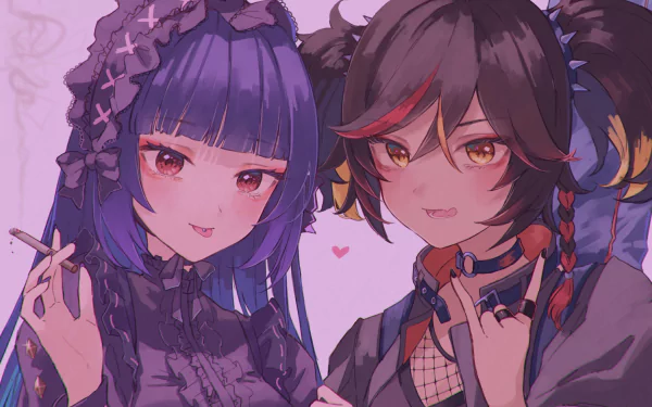 Xinyan (Genshin Impact) Yun Jin (Genshin Impact) video game Genshin Impact HD Desktop Wallpaper | Background Image