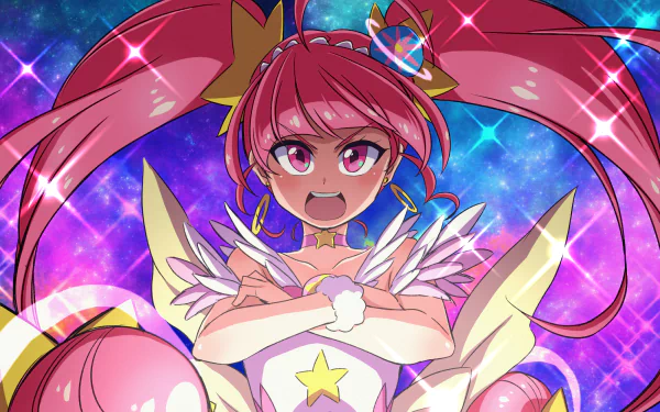 Hoshina Hikaru Cure Star Anime Star☆Twinkle Precure HD Desktop Wallpaper | Background Image
