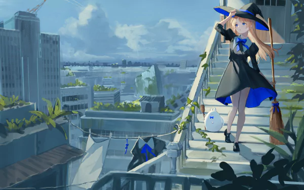 Anime witch HD Desktop Wallpaper | Background Image