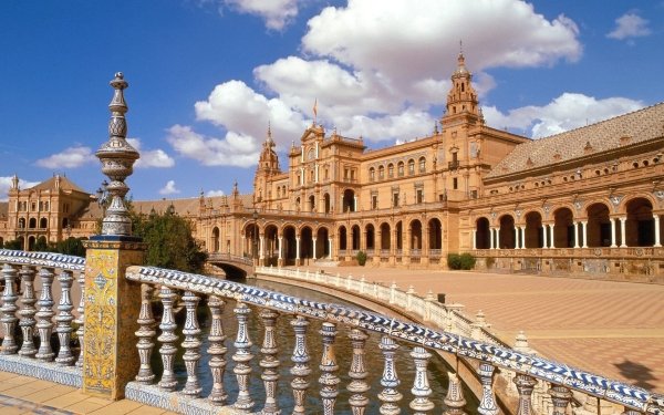 Man Made Seville Cities Spain HD Wallpaper | Background Image